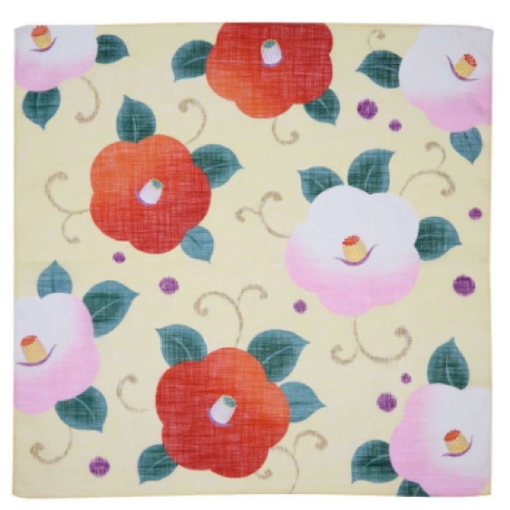 Shibumi Floral Motif Cotton Handkerchief